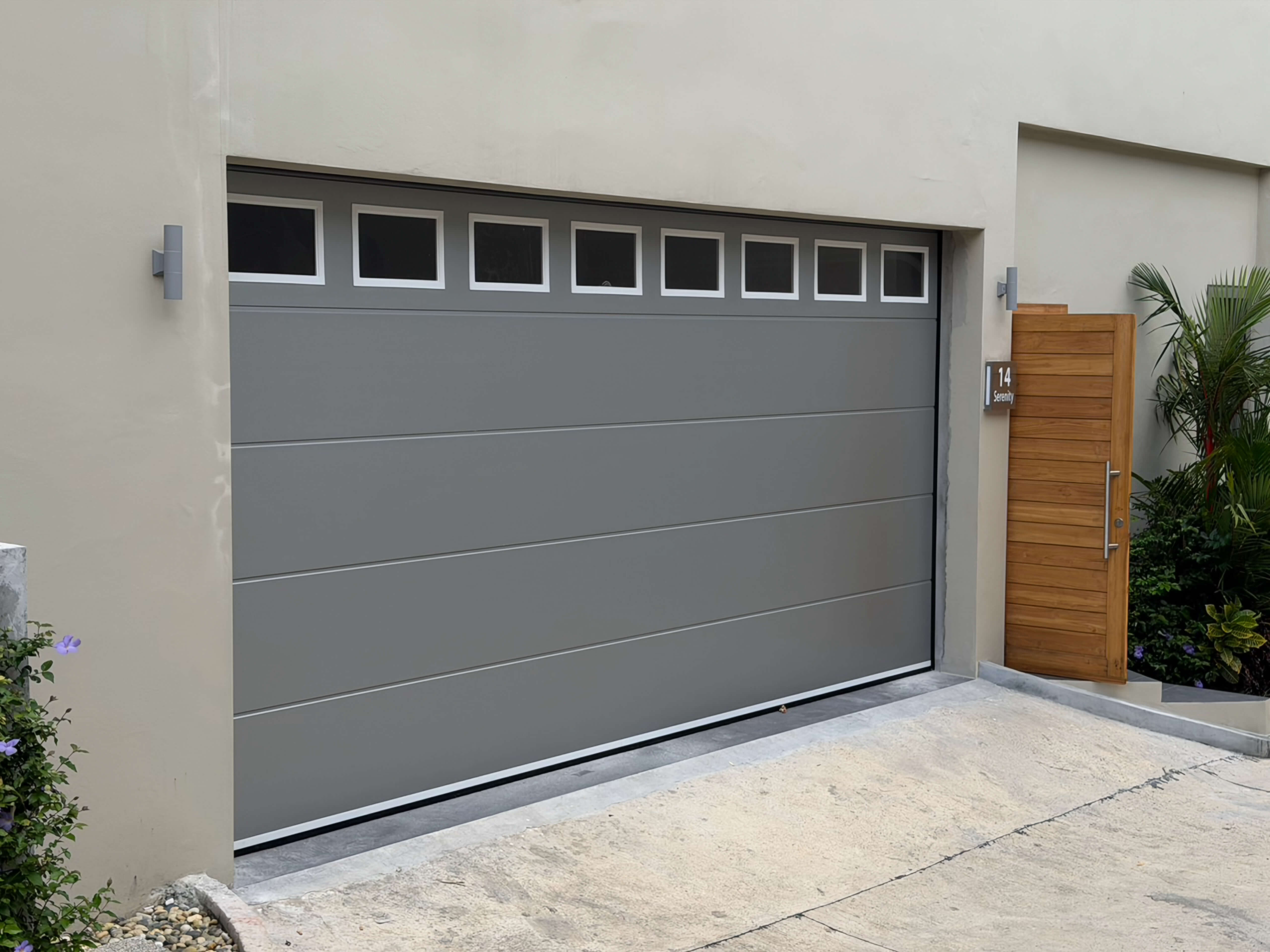 Sectional Garage Doors - Sunset Estates Koh Samui