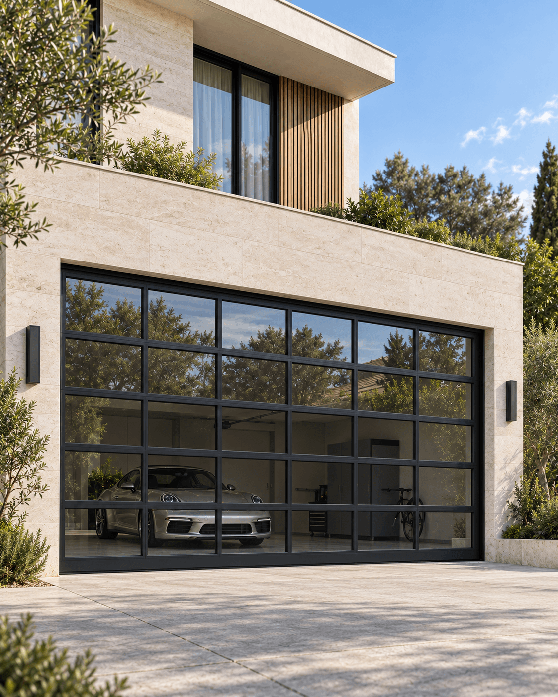 GLAXTIC® Aluminum Sectional Garage Doors