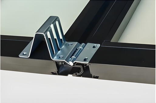 Finger-protection profile and hinge